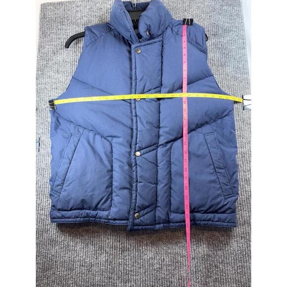 St. John's Bay Puffer Vest Men's L Navy Full Zip Quilted Lined Warm - Picture 11 of 15